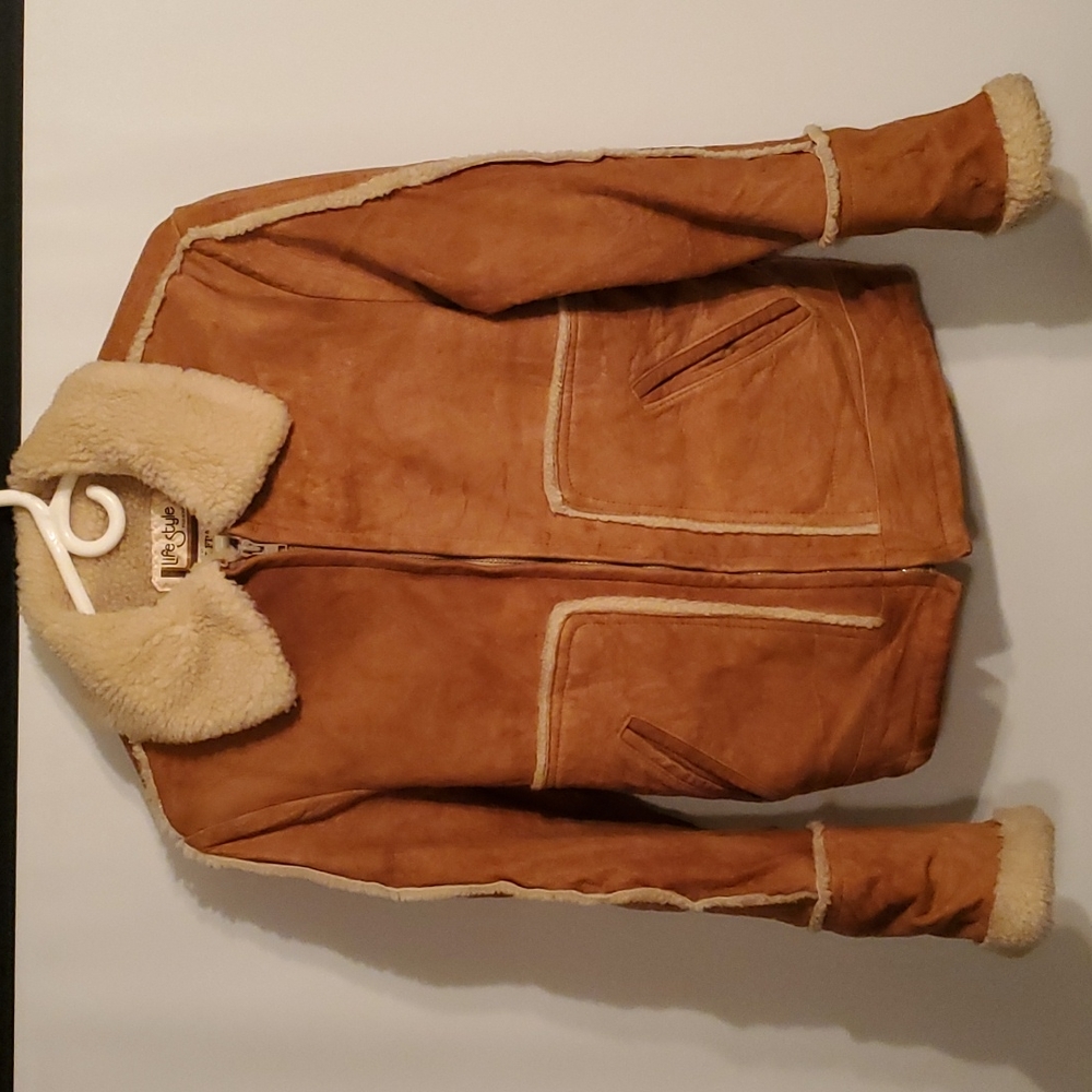 Genuine Sueded Lambskin fleece line Jacket